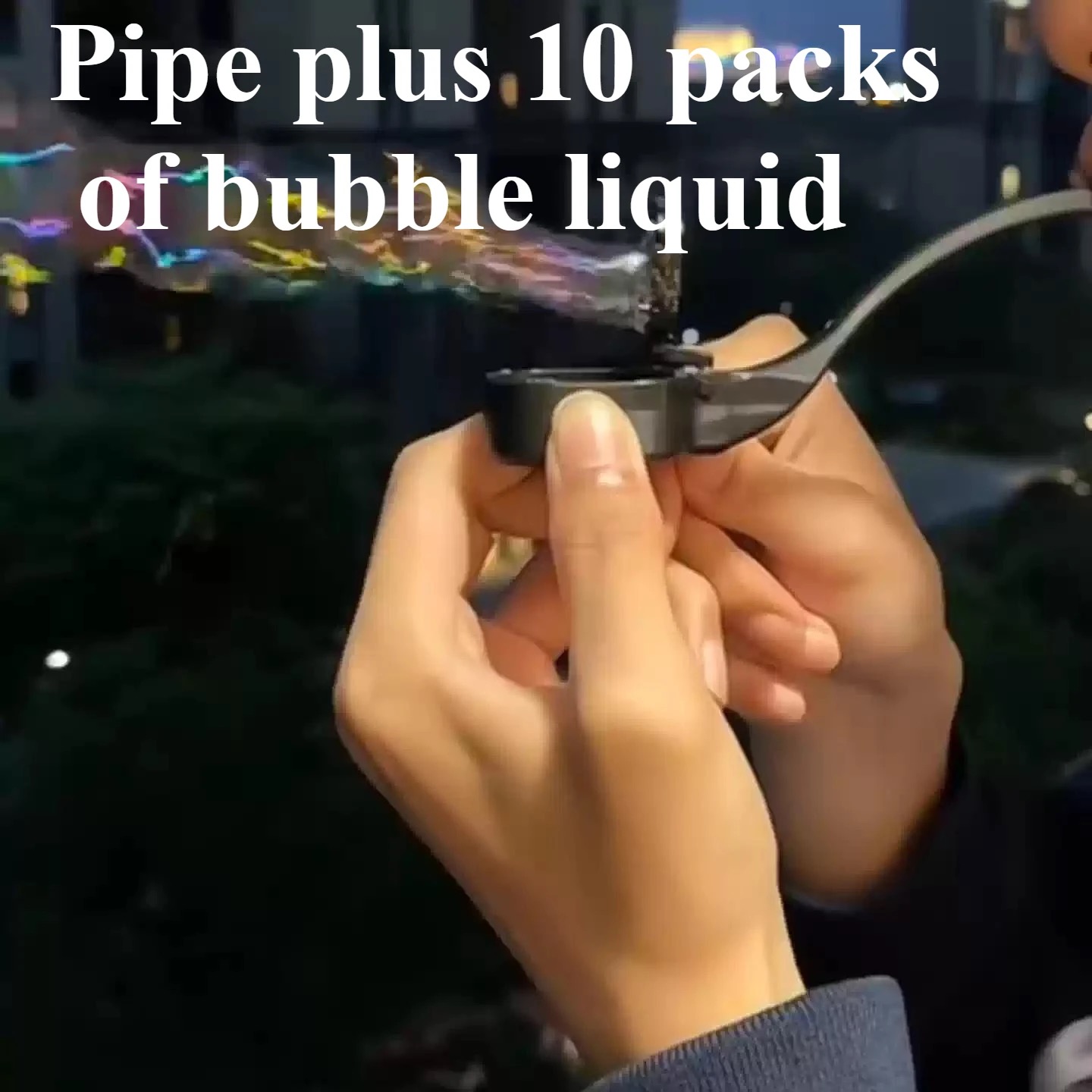 Handhållen bubbelpipa för fest och lek