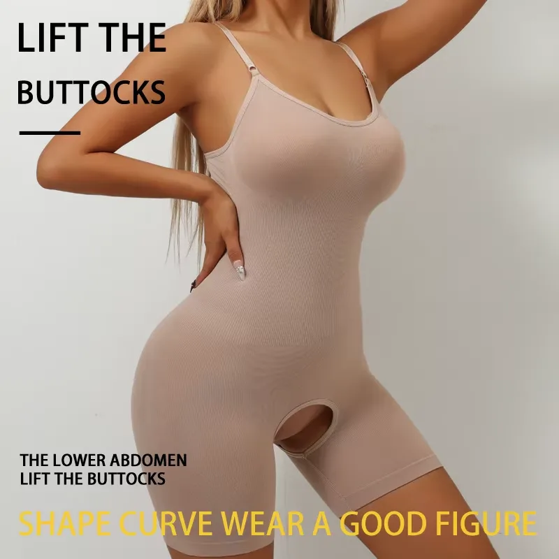 Sömlös Shapewear Bodysuit med Mellanfast Kontroll