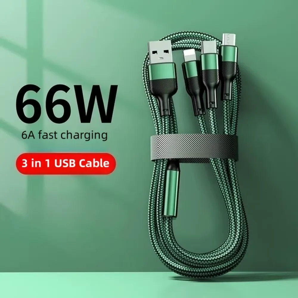 3-i-1 Laddkabel för Universal Laddning