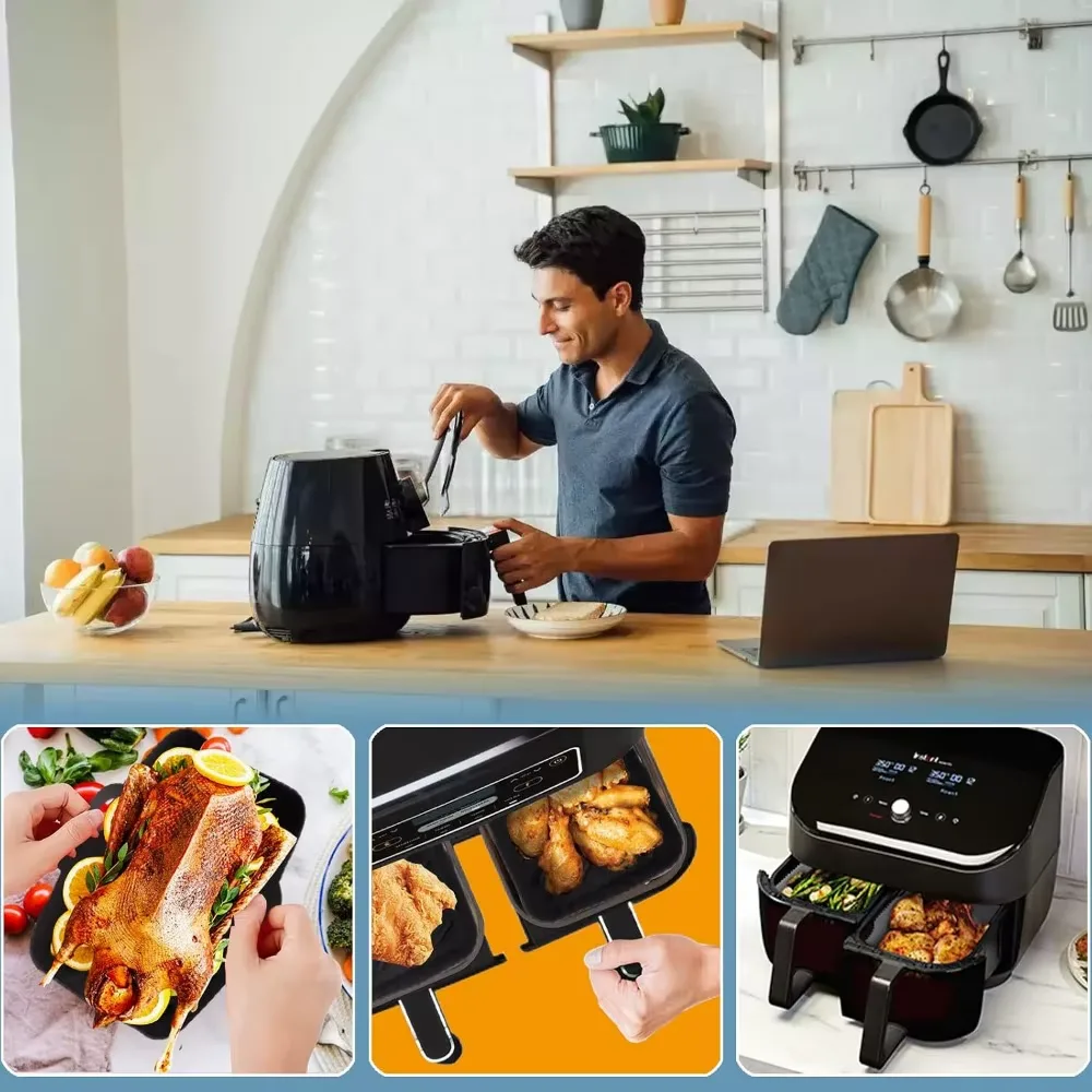 Återanvändbara silikonformar för airfryer