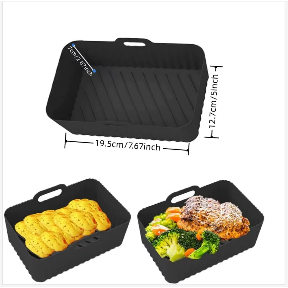 Återanvändbara silikonformar för airfryer