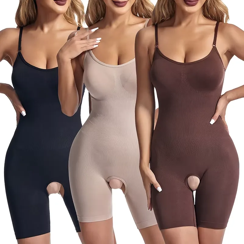 Sömlös Shapewear Bodysuit med Mellanfast Kontroll