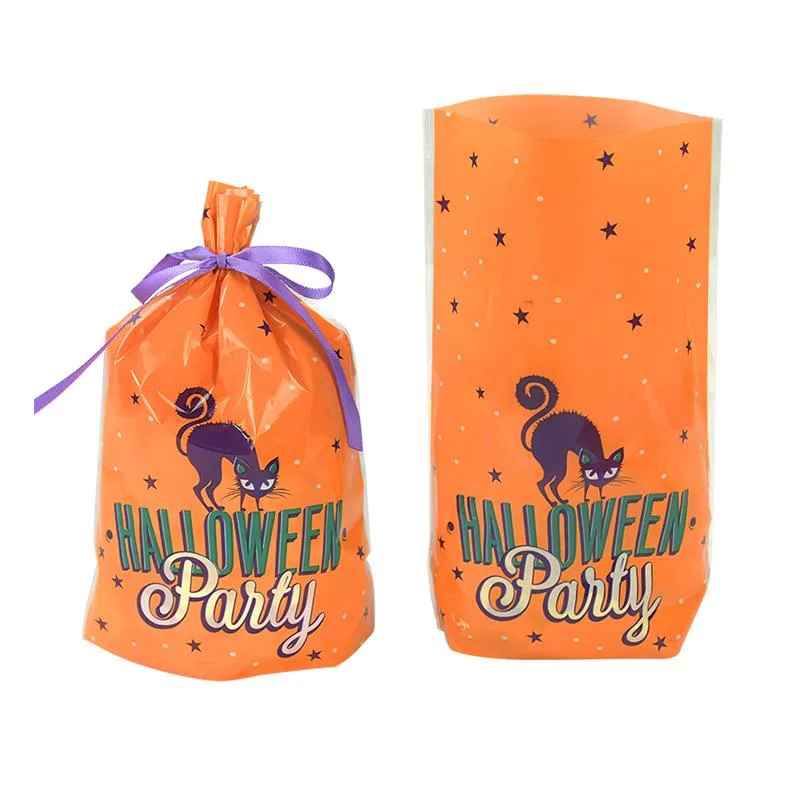 50-pack Halloween Godispåsar med Pumpa- och Fladdermusmotiv
