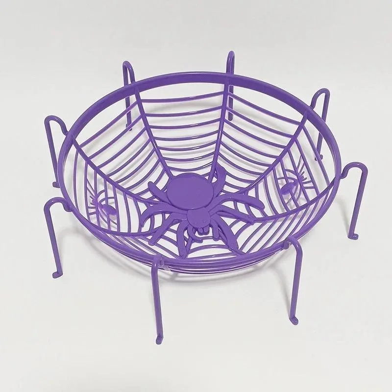 Halloween Godiskorg i spindelnätsdesign