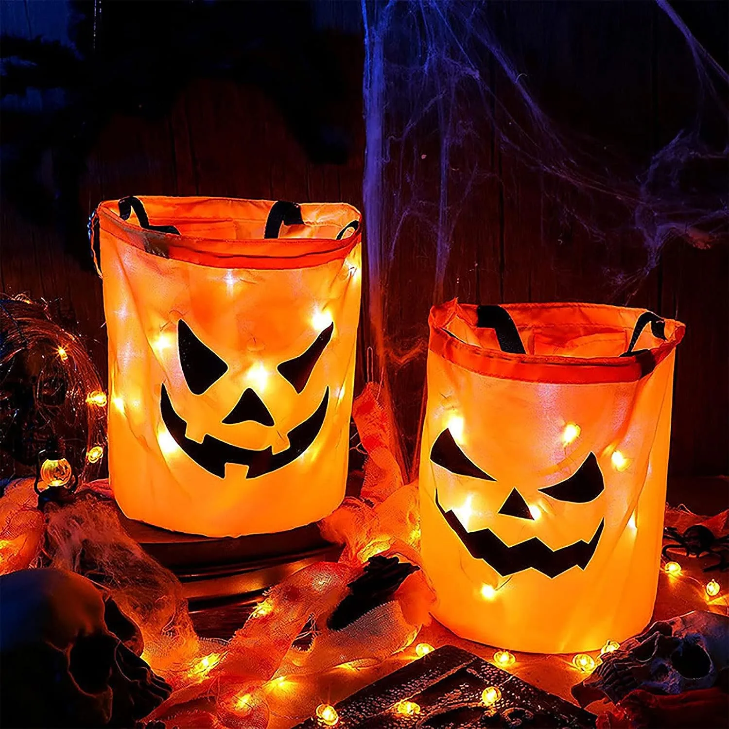 LED-upplyst Halloween-godispåse