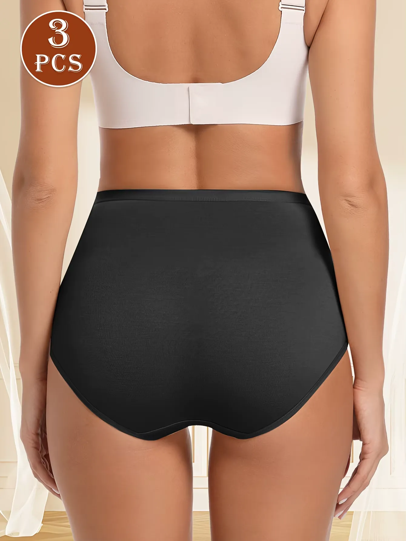 3-pack högmidjade shapingtrosor med magkontroll