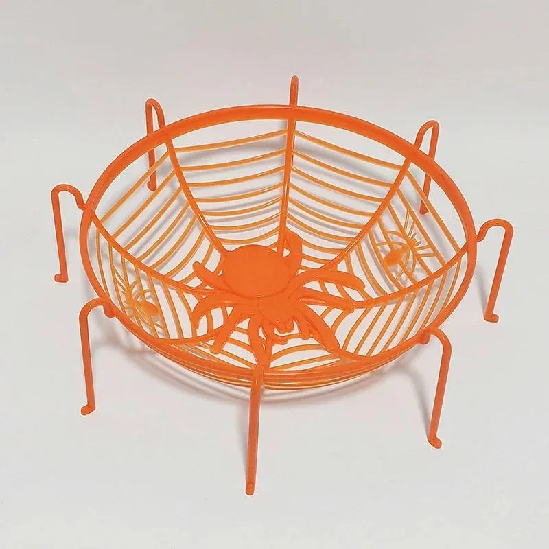Halloween Godiskorg i spindelnätsdesign