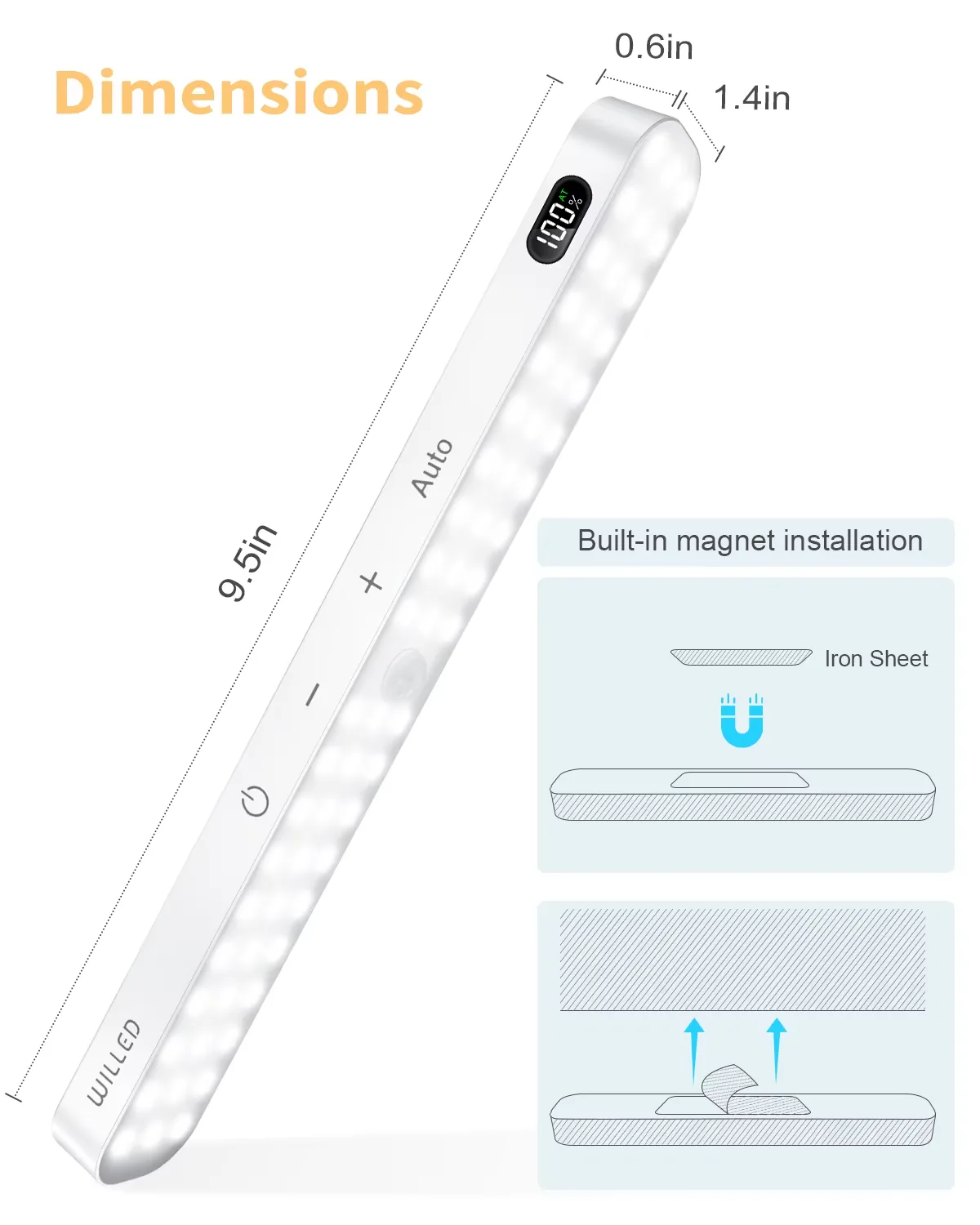 LED Garderobsbelysning med Rörelsesensor