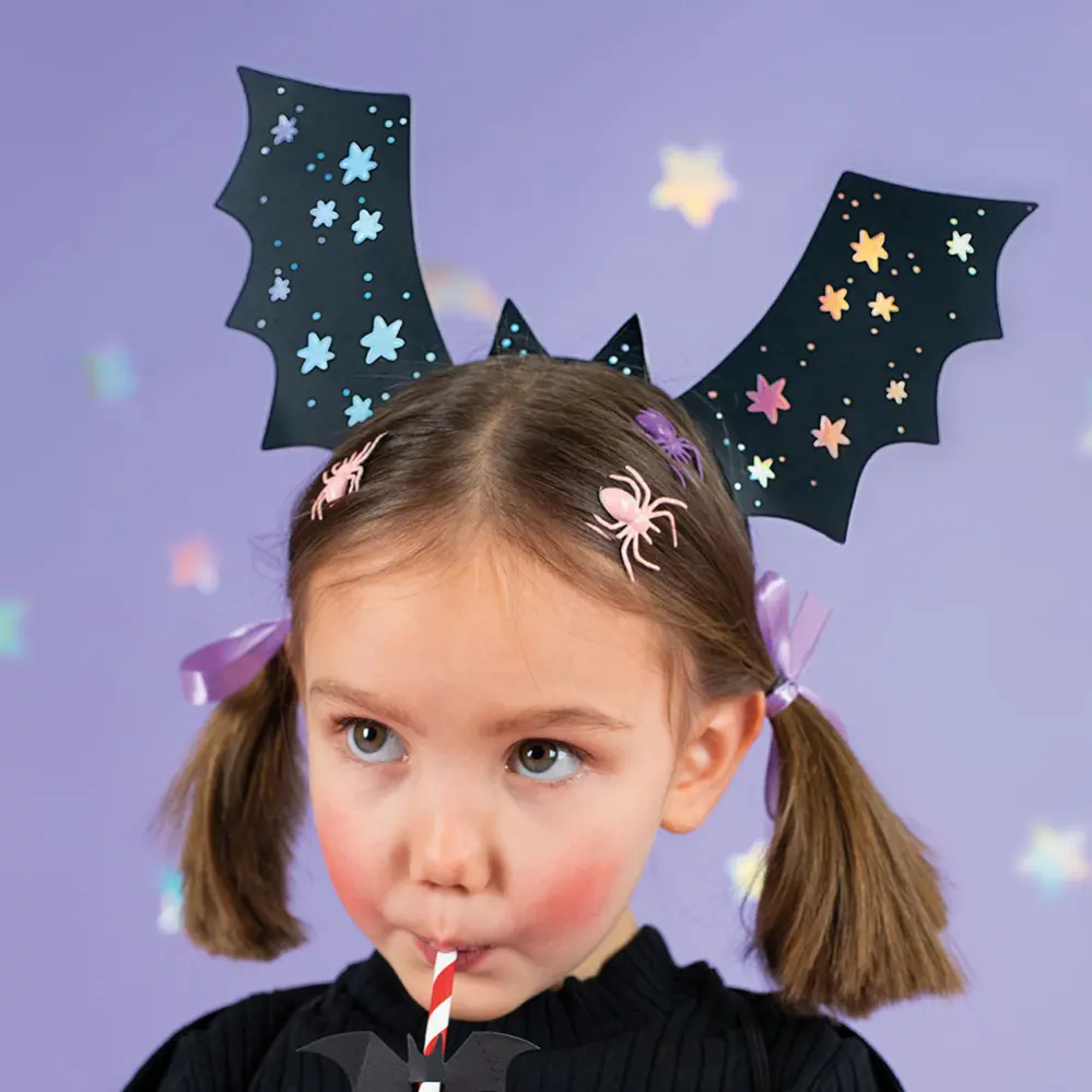 DIY Fladdermus Diadem Barn 4-Pack