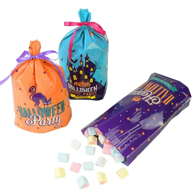 50-pack Halloween Godispåsar med Pumpa- och Fladdermusmotiv