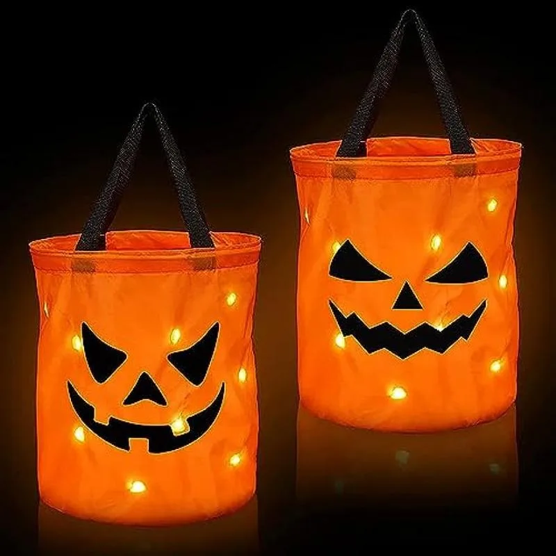 LED-upplyst Halloween-godispåse