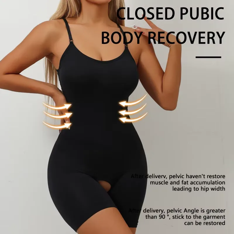 Sömlös Shapewear Bodysuit med Mellanfast Kontroll