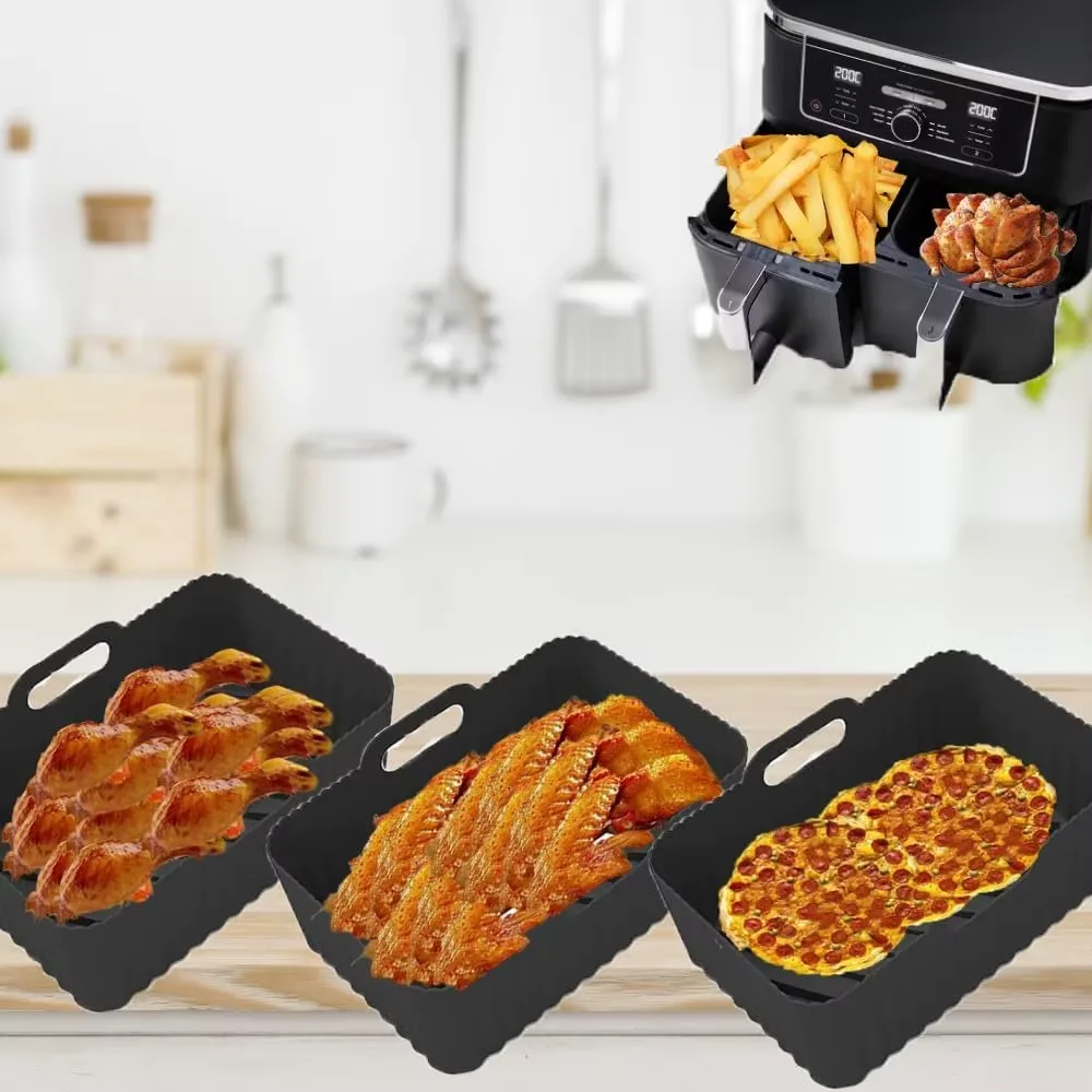 Återanvändbara silikonformar för airfryer