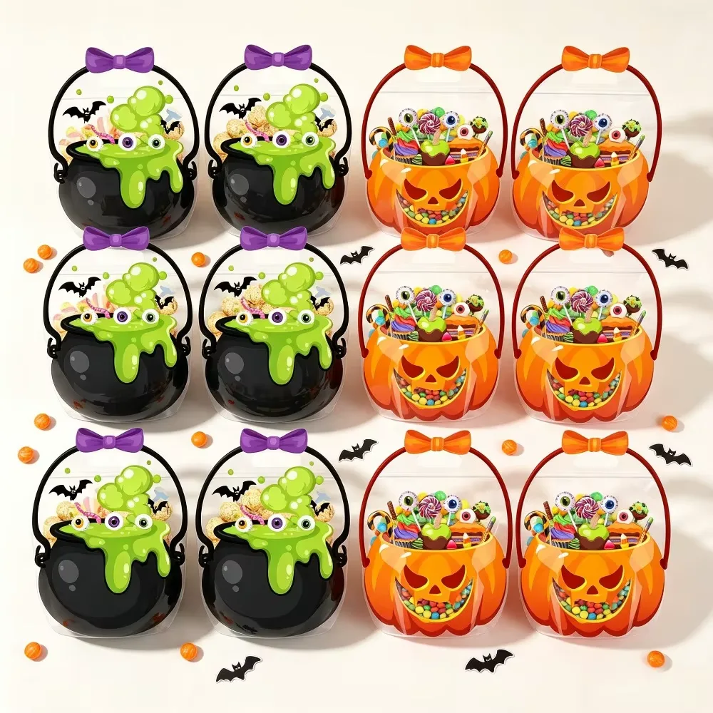 Halloween presentspåsar med handtag – Pumpa & Häxa