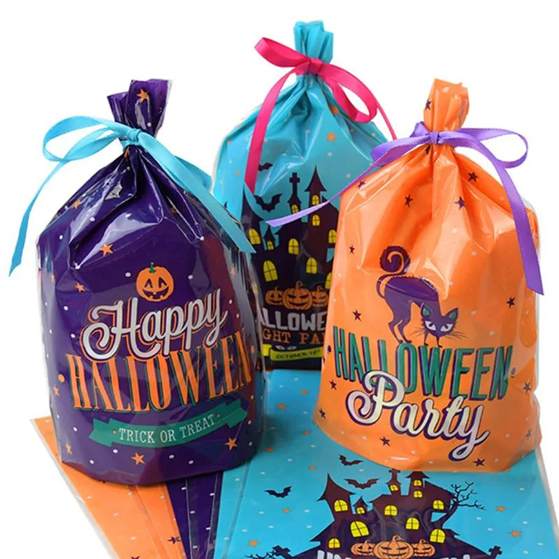 50-pack Halloween Godispåsar med Pumpa- och Fladdermusmotiv