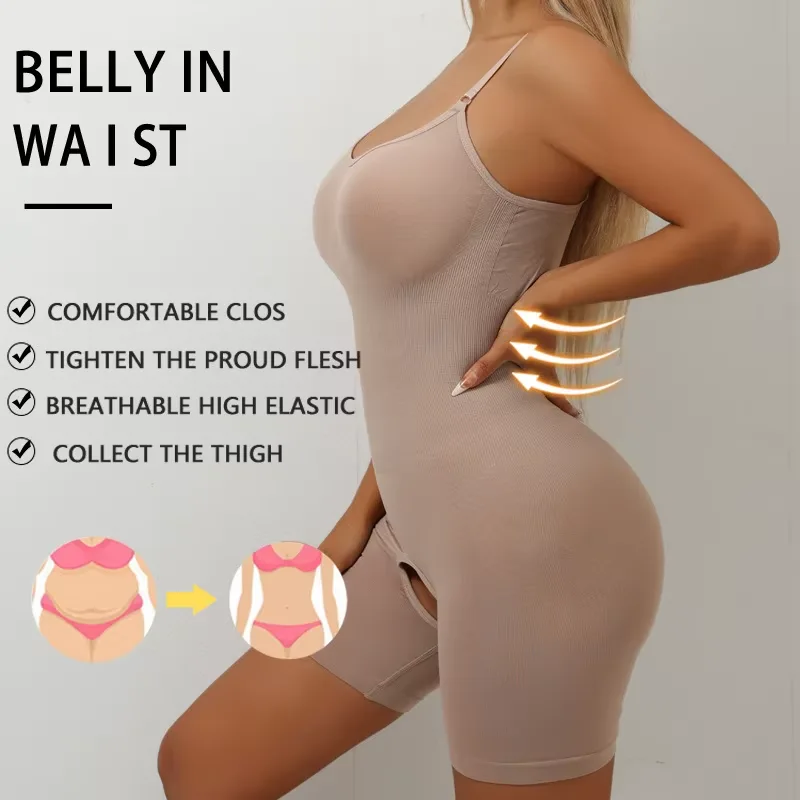 Sömlös Shapewear Bodysuit med Mellanfast Kontroll